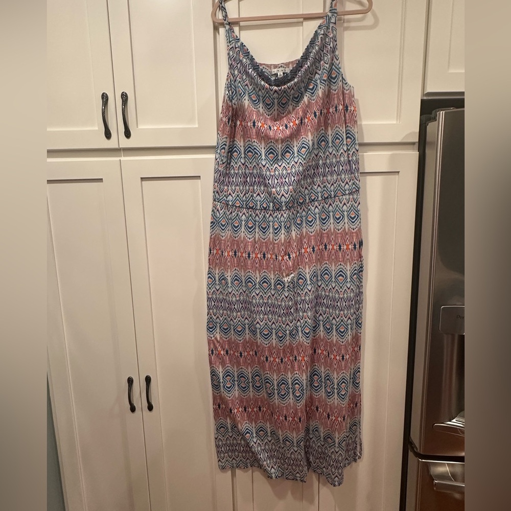 Cabi Colorful Geometric Maxi Dress
